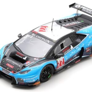 Modellino auto scala 1:43 Spark Model  LAMBORGHINI HURACAN N.77 24 H SPA  ABRA-AMSTUTZ-MACHITSKI-KUJALA racing modellismo statico da collezione