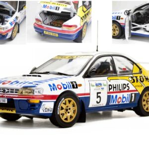 Modellino auto rally scala 1:18 SunStar  SUBARU IMPREZA 555 N.5 WINNER RALLY ELPA HAIKIDIKI HOLOWCZ.-WISLAWSKI rallye modellismo statico