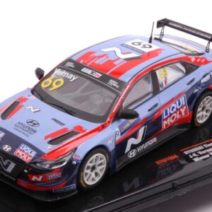 Modellino auto scala 1:43 Ixo Model  HYUNDAI ELANTRA N TCR N.69 LIQUI MOLY WTCR DEUTSCHLAND 2021 VERNAY racing modellismo statico