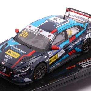 Modellino auto scala 1:43 Ixo Model  HYUNDAI ELANTRA N TCR N.26 TARGET WTCR PORTUGAL 2021 J.BACKMAN racing modellismo statico
