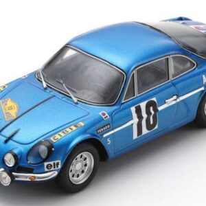 Modellino auto rally scala 1:43 Spark ALPINE A110 RALLYE DES ROUTES DU NORD 1969 J.VINATIER-M.CALL