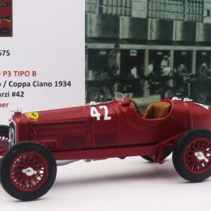 Modellino auto scala 1:43 Rio  ALFA ROMEO P3 TIPO B N.42 WINNER CIRCUITO MONTENERO 1934 A.VARZI racing modellismo statico