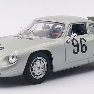 Modellino auto scala 1:43 Best Model  PORSCHE 356 CARRERA ABARTH N.96 TARGA FLORIO 196 LINGE-VON HANSTEIN racing modellismo statico