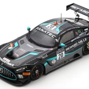 Modellino auto scala 1:43 Spark Model  MERCEDES GT3 N.20 24 H SPA 2021 PIERBURG-KURTZ-BRAUN-BAUMANN rallye modellismo statico