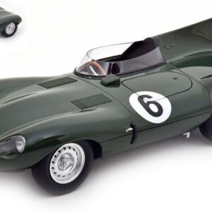 Modellino auto scala 1:18 CMR Classic Model Replicars  JAGUAR D-TYPE (LN) N.6 LM 1955 HAWTHORN-BUEB racing modellismo statico