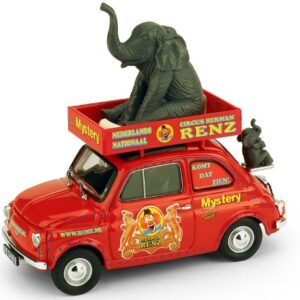 Modellino auto scala 1:43 Brumm  FIAT 500R CIRCUS RENZ MISTERY 2008 diecast modellismo statico