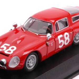 Modellino auto scala 1:43 Best Model  ALFA ROMEO TZ 1 N.58 TARGA FLORIO 1964 BUSSINELLO-TODARO rallye modellismo statico