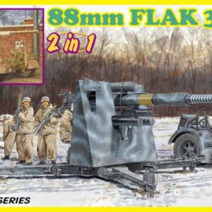 Modellino model kit di montaggio carri armati tank Dragon  88mm FLAK 3637 2 IN 1 KIT 1:35 modellismo statico collezione