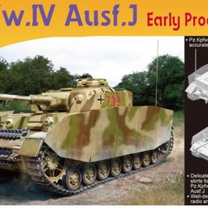 Modellino model kit di montaggio carri armati tank Dragon PZ.KPFW.IV AUSF.J EARLY PRODUCTION KIT 1:72 modellismo statico collezione