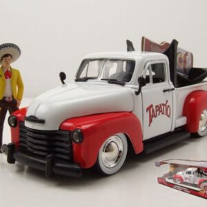 Modellino auto 1:24 CHEVROLET PICK UP WITH TAPATIO CHARRO MAN FIGURE film movie