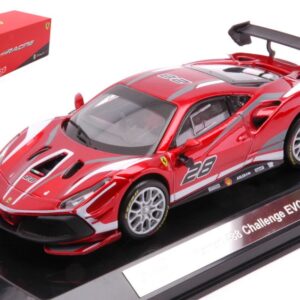 Modellino auto scala 1:43 Burago FERRARI 488 CHALLENGE EVO 2020 racing modellismo statico