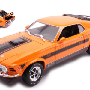 Modellino auto scala 1:18 Maisto FORD MUSTANG MACH 11970 ORANGE diecast modellismo