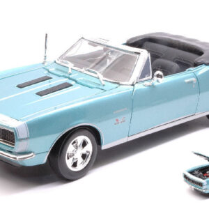 Modellino auto scala 1:18 CHEVROLET CAMARO SS 396 BLUE diecast modellismo statico