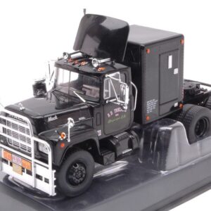 Modellino camion truck lorry scala 1:43 Ixo Model MACK R-SERIES 1966 BLACK WITH REAR CABINE diecast modellismo statico