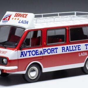 Modellino auto rally scala 1:43 Ixo Model  RAF 2203 ASSSITANCE WITH ROOF RACK AND WHEELS rallye modellismo statico