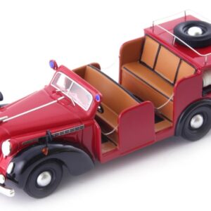 Modellino auto scala 1:43 OPEL ADMIRAL FEUERWEHR 1938 RED modellismo statico