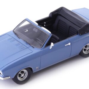 Modellino auto scala 1:43 OPEL MANTA A CABRIOLET KARMANN 1971 BLUE modellismo statico
