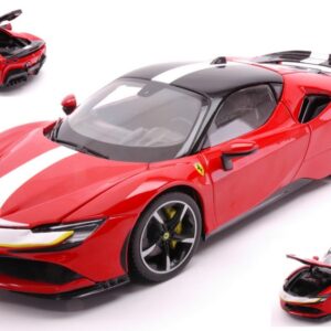 Modellino auto scala 1:18 Burago FERRARI SF90 STRADALE FIORANO diecast modellismo statico