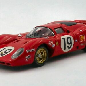 Modellino auto scala 1:43 Best FERRARI 312P COUPE LM 1969 AMON-SCHETTY diecast modellismo statico
