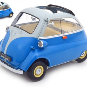 Modellino auto scala 1:12 KK Scale BMW 250 ISETTA BLUE diecast modellismo statico