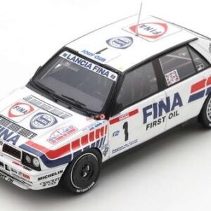 Modellino auto rally scala 1:43 Spark Model LANCIA DELTA HF N.1 2nd T.D.CORSE RALLY DE FRANCE 1991 D.AURIOL-B.OCELLI rallye modellismo statico