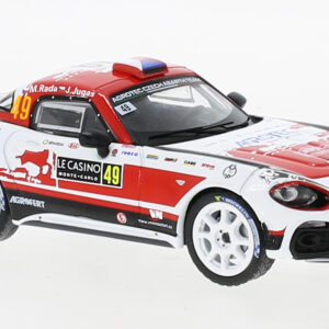 Modellino auto rally scala 1:43 Ixo Model  FIAT ABARTH 124 RGT N.49 RALLY MONTE CARLO 2022 RADAJUGAS rallye modellismo statico