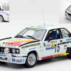 Modellino auto rally scala 1:18 SunStar OPEL ASCONA 400 N.15 RALLY INTERN. LANA 1982 M.BIASON- rallye modellismo statico