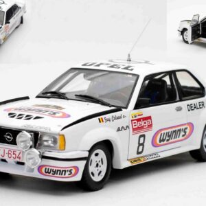 Modellino auto rally scala 1:18 SunStar  OPEL ASCONA 400 N.8 BIANCHI RALLY 1981 G.COLSOUL-A.LOPES rallye modellismo statico
