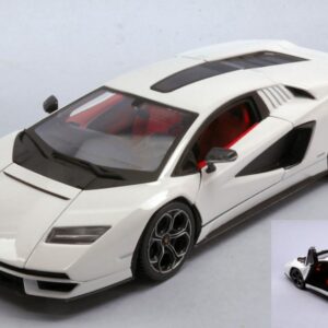 Modellino auto scala 1:24 Burago  LAMBORGHINI COUNTACH LP1 800-4 WHITE 1:24 diecast modellismo statico