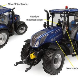 Modellino trattore Universal Hobbies NEW HOLLAND T6.180 1:32 diecast modellismo statico