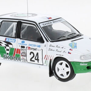 Modellino auto rally scala 1:43 Ixo SKODA FELICIA KIT CAR RALLYE SWEDEN 1995 SIBERAGROSS rallye modellismo statico
