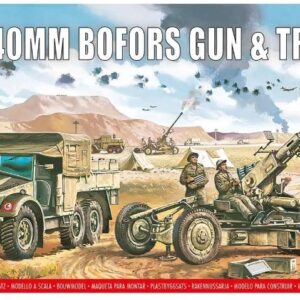 Modellino carri armati militari tank model kit Airfix  BOFORS 40mm GUN & TRACTOR KIT 1:76