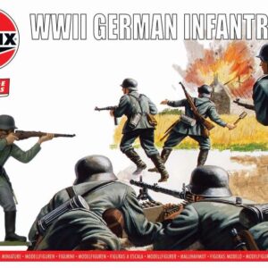 Modellini soldati fanteria Airfix WWII GERMAN INFANTRY scala 1:32 modellismo