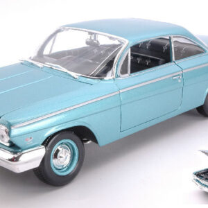 Modellino auto scala 1:18 CHEVROLET BEL AIR 1962 BLUE diecast modellismo statico
