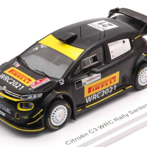 Modellino auto rally scala 1:43 Spark Model CITROEN C3 RALLY SARDEGNA PIRELLI TEST 2020 P.SOLBERG-A.MIKKELSEN rallye modellismo statico
