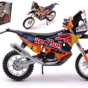 Modellino moto scala 1:18 Burago  KTM 450 RALLY N.1 DAKAR RALLY 2019 TOBY PRICE motor bike diecast modelllismo