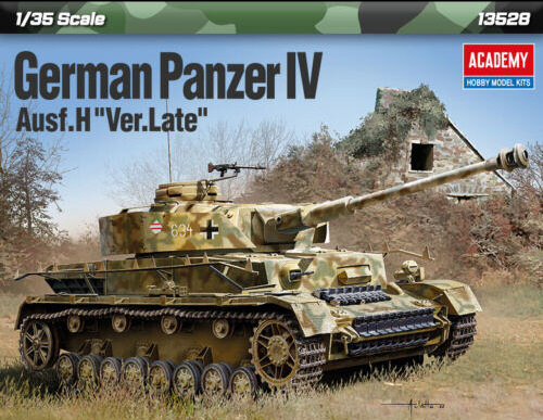 Modellino carri armati TANK model kit di montaggio Academy GERMAN PANZER IV  AUSF.H VERSION LATE KIT 1:35 modellismo statico collezione