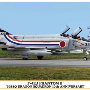 Modellino aerei da costruire model kit di montaggio Hasegawa F-4EJ PHANTOM II 303Sq DRAGON KIT 1:72 da combattimento modellismo statico collezione