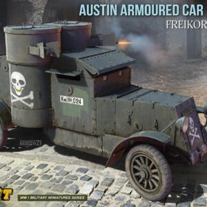 Modellino camion mezzi militari kit di montaggio Miniart  AUSTIN ARMOURED CAR 3rd SERIES FREIKORPS SERVICE INTERIOR KIT 1:35 modellismo statico collezione