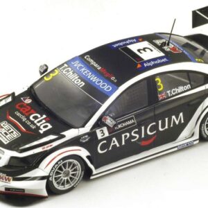 Modellino auto scala 1:43 Spark Model CHEVROLET CRUZE N.3 HUNGARORING WTCC 2014 T.CHILTON racing modellismo statico