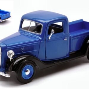Modellino auto scala 1:24 FORD PICK UP 1937 BLUE diecast modellismo statico