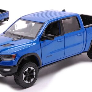 Modellino auto scala 1:27 RAM 1500 REBEL CREW CAB 2019 BLUE diecast modellismo statico