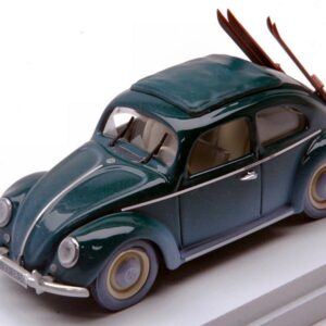 Modellino auto scala 1:43 Rio  VW MAGGIOLINO WINTER VACATION 1950 WITH SKI diecast modellismo statico