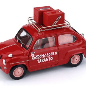 Modellino auto scala 1:43 Brumm  FIAT 600D SADOMASOSEX diecast modellismo statico