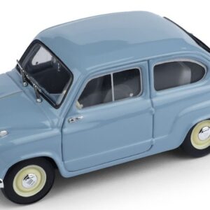 Modellino auto scala 1:43 Brumm  FIAT 600 1a SERIE 1955 AZZURRO CENERE diecast modellismo statico