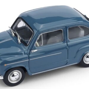 Modellino auto scala 1:43 Brumm  FIAT 600D BERLINA 1960 BLU CHIARO diecast modellismo statico