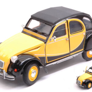 Modellino auto scala 1:24 Welly CITROEN 2 CV 6 CHARLESTON 1982 diecast modellismo statico