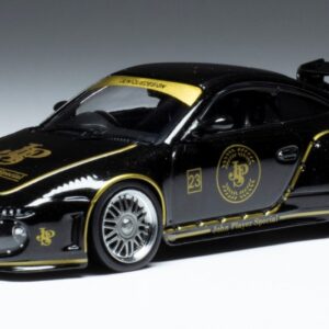 Modellino auto scala 1:43 Ixo Model PORSCHE OLD AND NEW 997 JPS BLACK (BASE 911-997) diecast modellismo statico