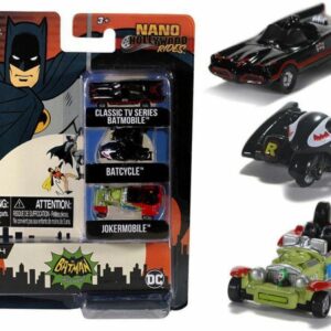 Modellino auto BATMAN B 3-PACK NANO CARS mm 30 modellismo statico collezione