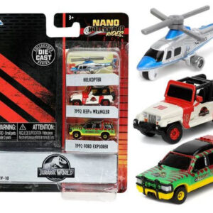 Modellino AUTO JURASSIC PARK 3 NANO CARS mm 30 modellismo statico collezione